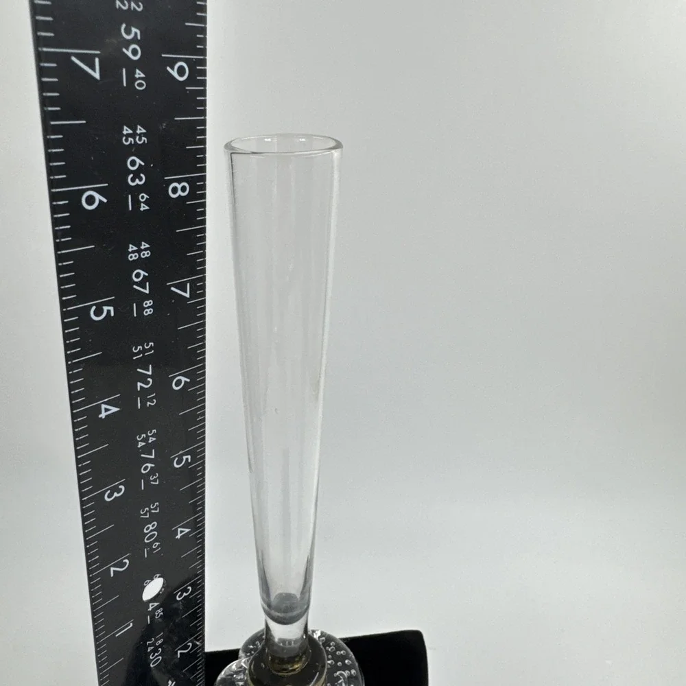 Bud Vase Mid Century‎ Clear Art Glass 8.25